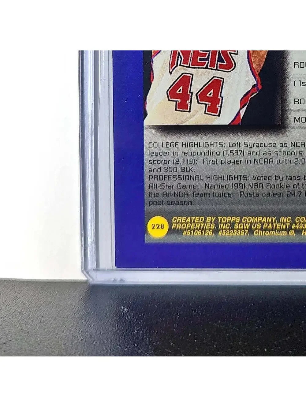 Derrick Coleman 1994-95 Topps Finest #228 Collegiate Best